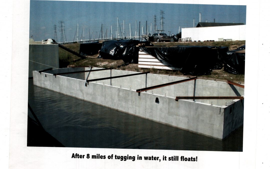 Concrete houseboat project