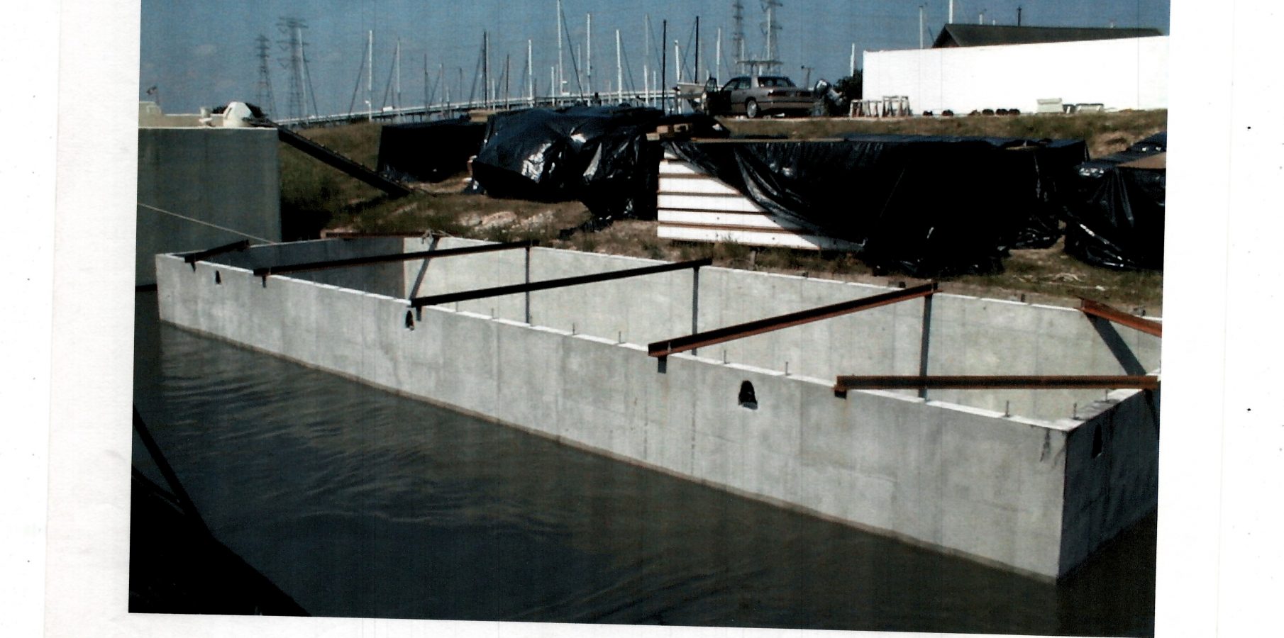 Concrete houseboat project